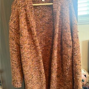 J. Jill Multicolor Knit Cardigan Sweater